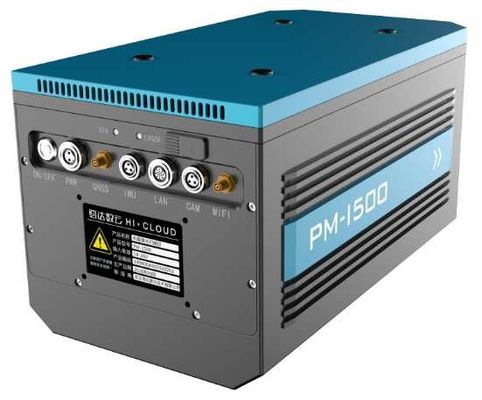 4.4kg Yüksek Hassasiyetli Mobil LiDAR Sistemi PM-1500 PRR100-2000kHz