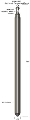 Doğal gama Aralığı 0～65000CPS NaI Crystal+Photomultiplier Jeotermal Sıcaklık&Gama